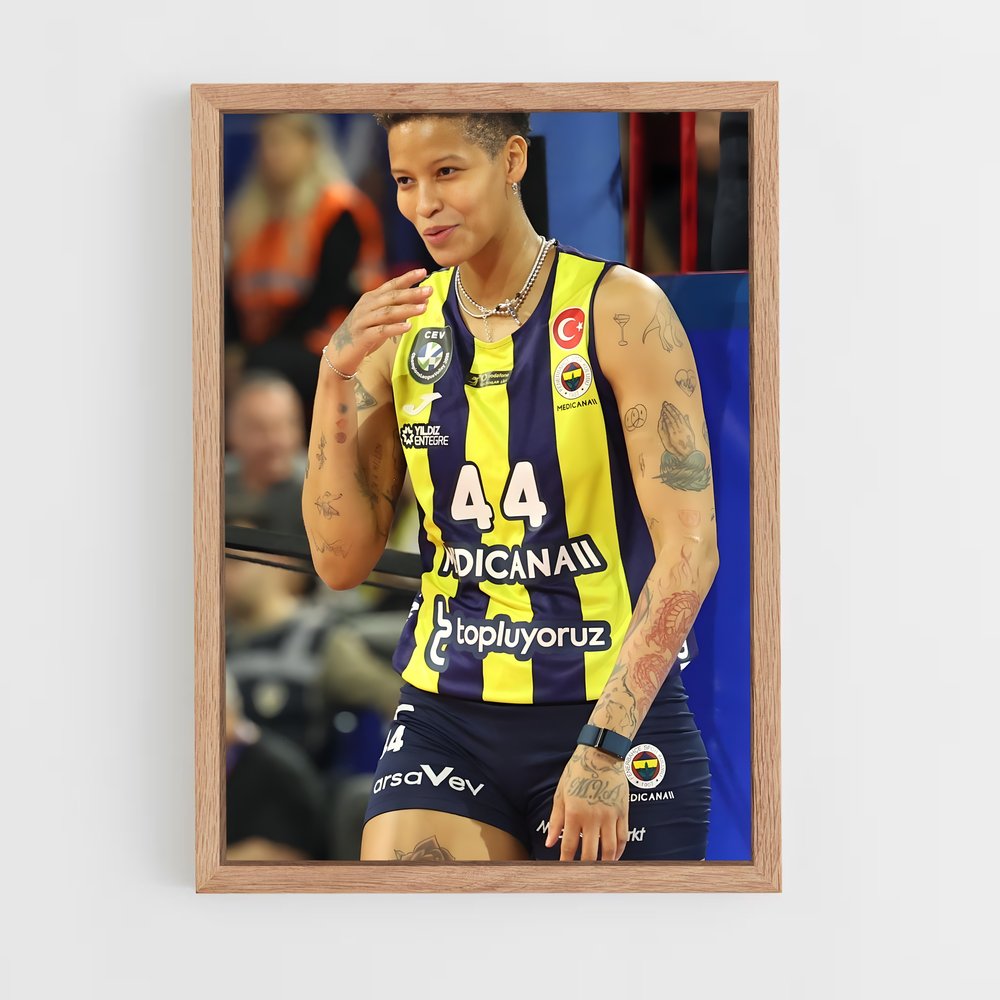 Poster Melissa vargas dunk – affiche Volleyball (vue 4)